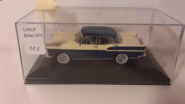 Voitures Miniatures Simca Beaulieu beige et bleue - Bernard Miniatures