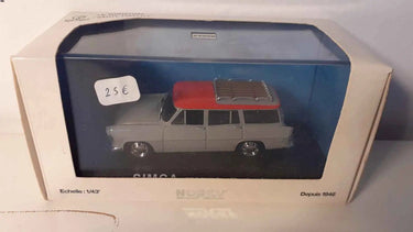 Voitures Miniatures Simca Marly grise et rouge - Bernard Miniatures