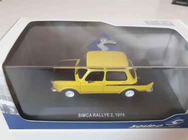 Voitures Miniatures Simca rallye 2 noire et jaune de 1974 - Bernard Miniatures