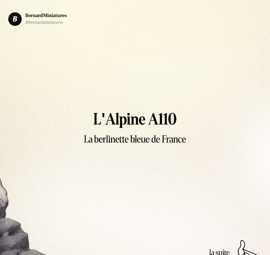 Alpine A110 : La berlinette qui a humilié le monde entier - Slide 1