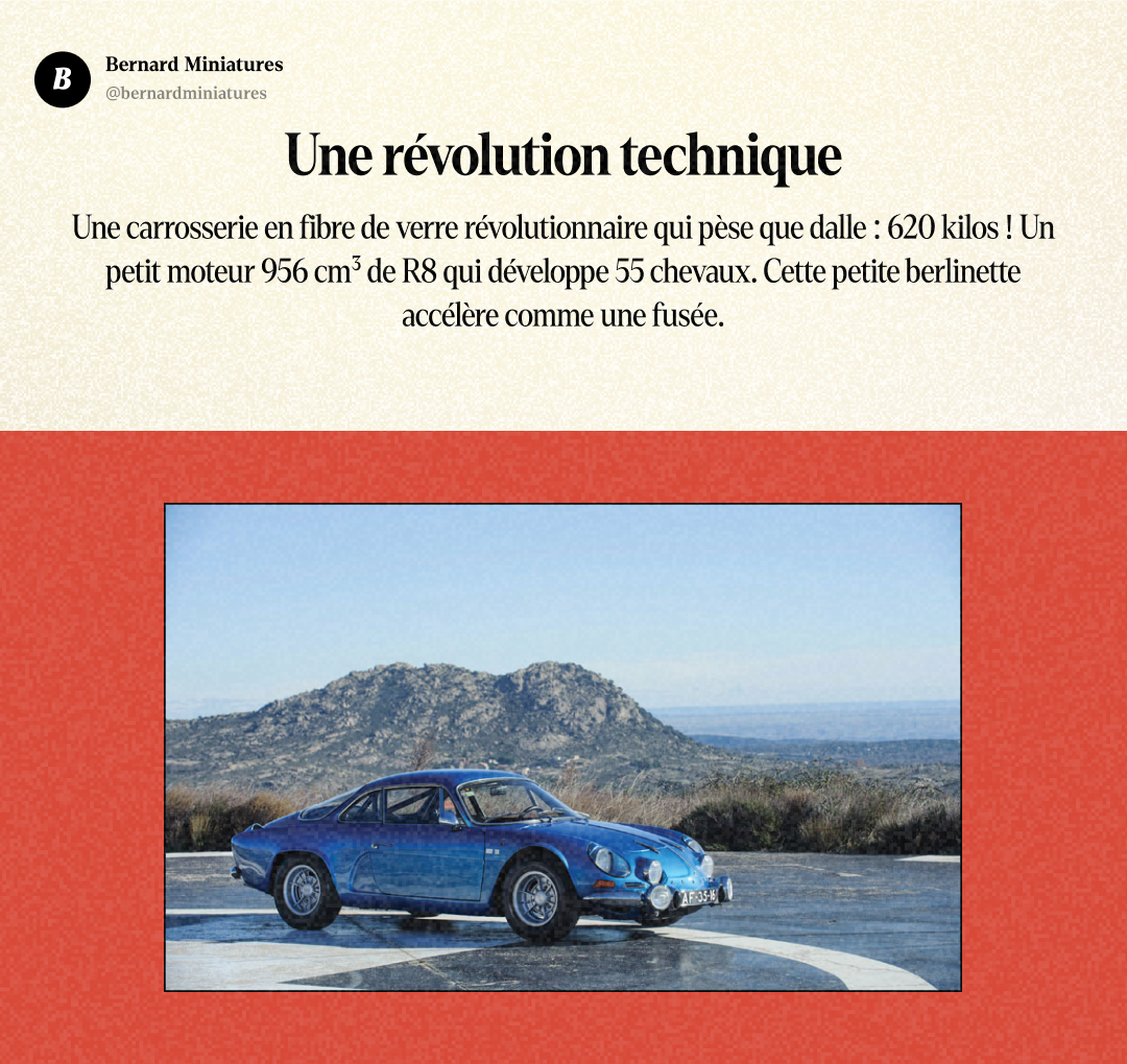 Alpine A110 : La berlinette qui a humilié le monde entier - Slide 5