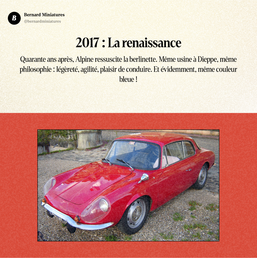 Alpine A110 : La berlinette qui a humilié le monde entier - Slide 13