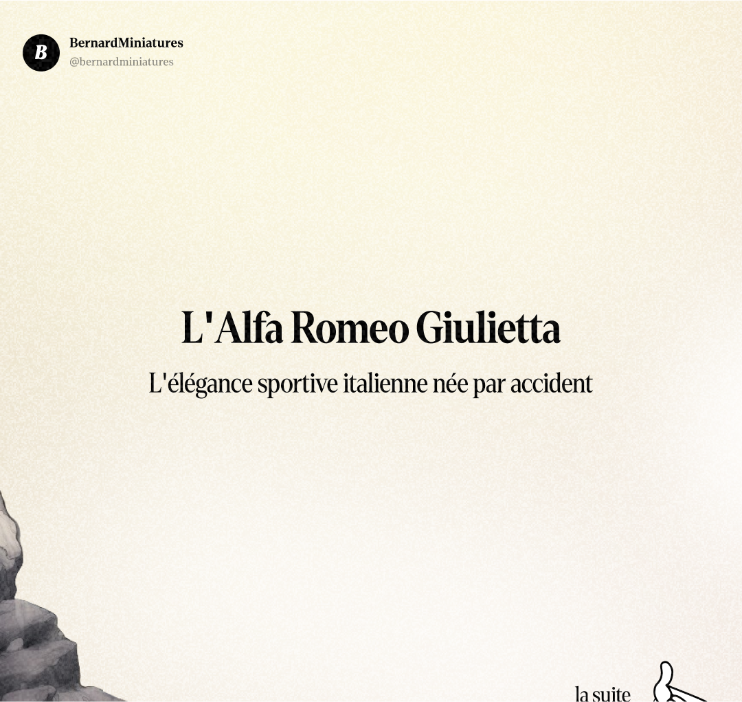 Alfa Romeo GIULIETTA : L'ex-prisonnier qui dessinait des robes - Slide 1