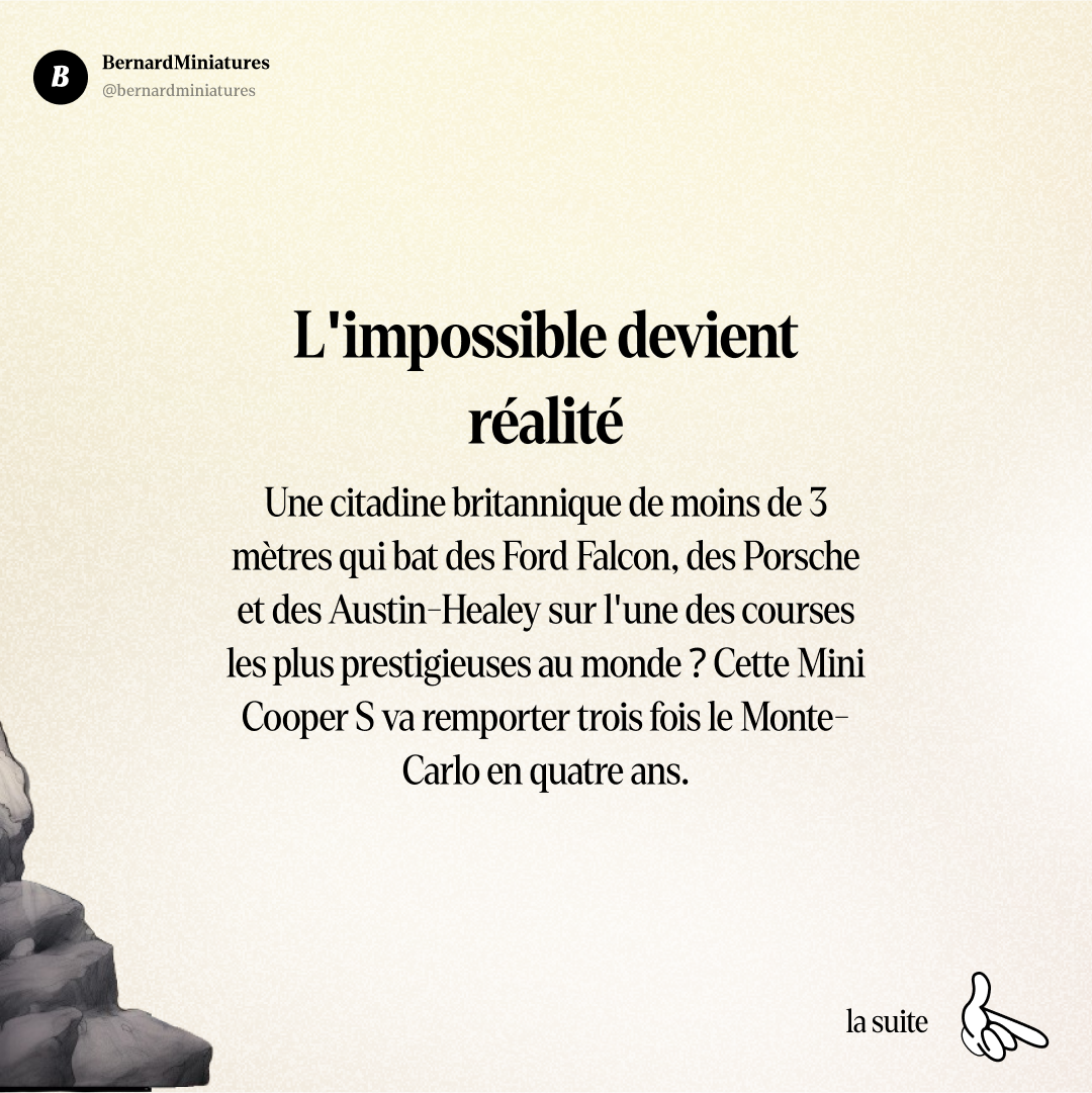 Mini Cooper S : David contre Goliath au Monte-Carlo - Slide 2
