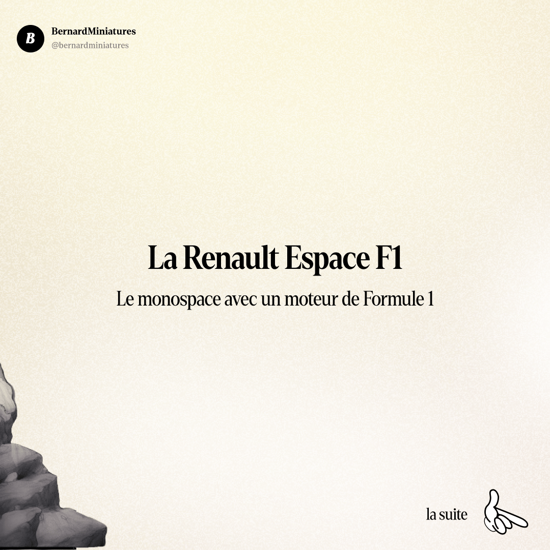 Renault ESPACE F1 : 780 chevaux dans un monospace - Slide 1