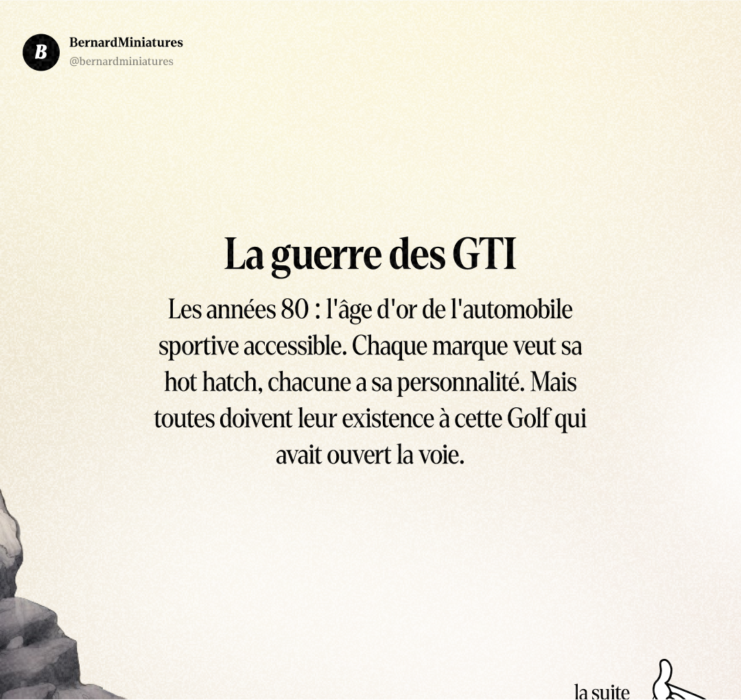 Volkswagen Golf GTI : La révolution née autour d'une bière - Slide 11