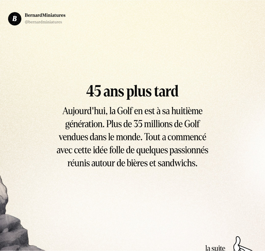 Volkswagen Golf GTI : La révolution née autour d'une bière - Slide 12