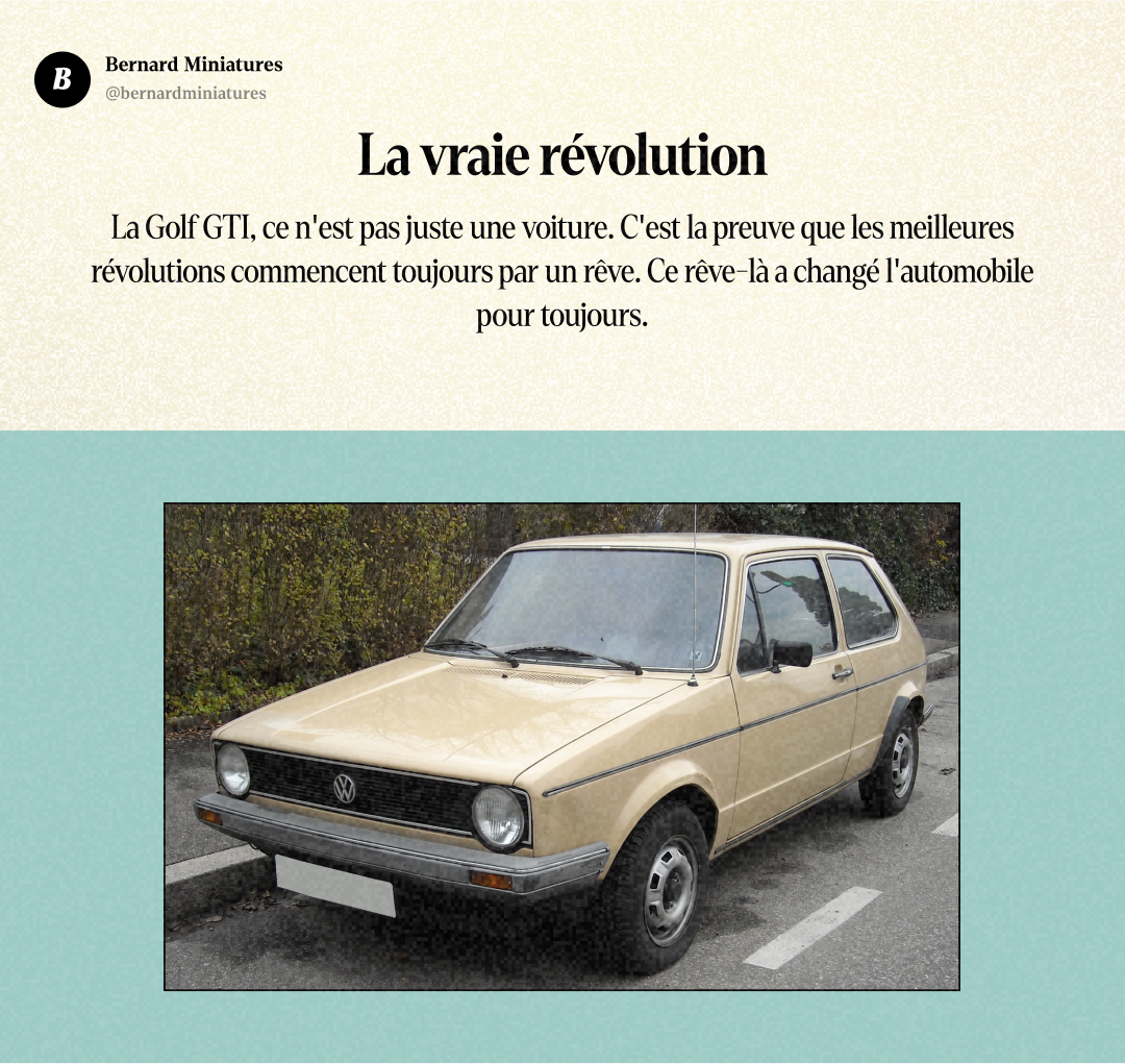 Volkswagen Golf GTI : La révolution née autour d'une bière - Slide 13