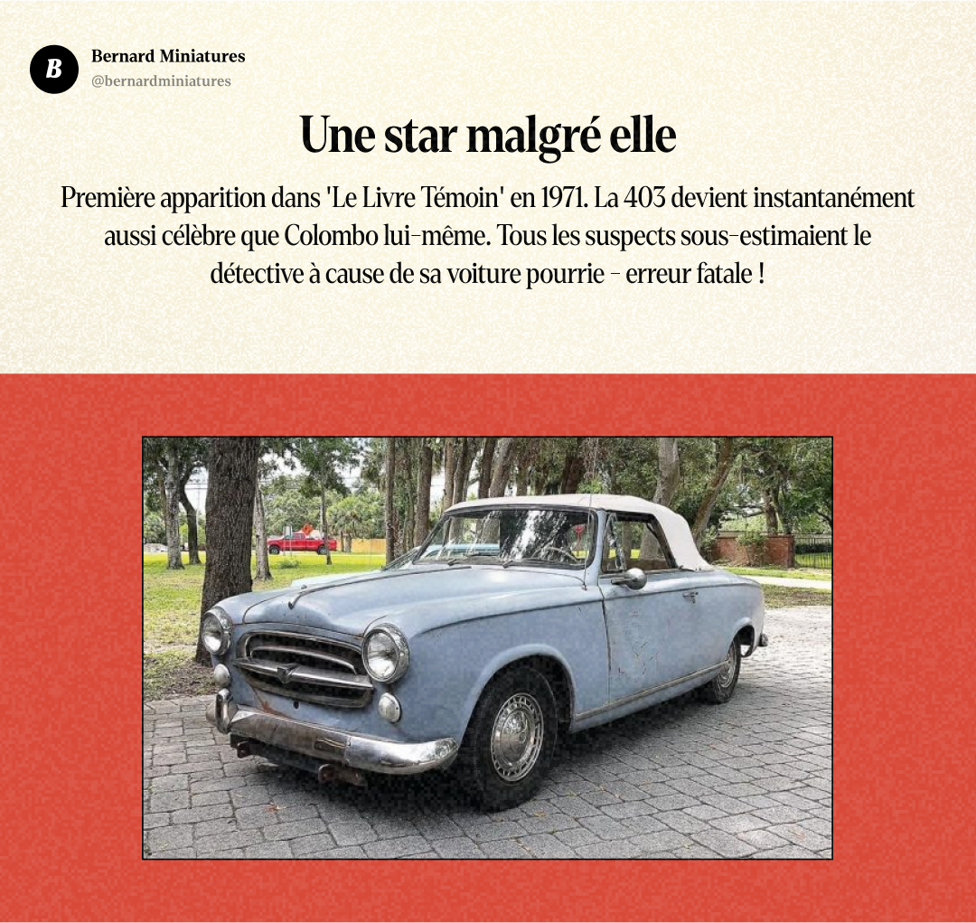 Peugeot 403 Cabriolet : L'épave de Colombo qui a humilié Peugeot - Slide 9