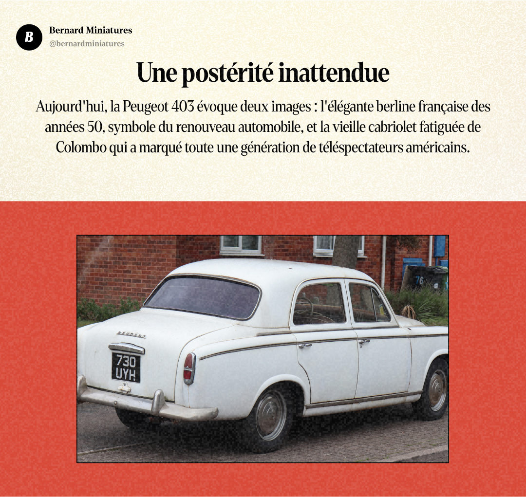 Peugeot 403 Cabriolet : L'épave de Colombo qui a humilié Peugeot - Slide 12