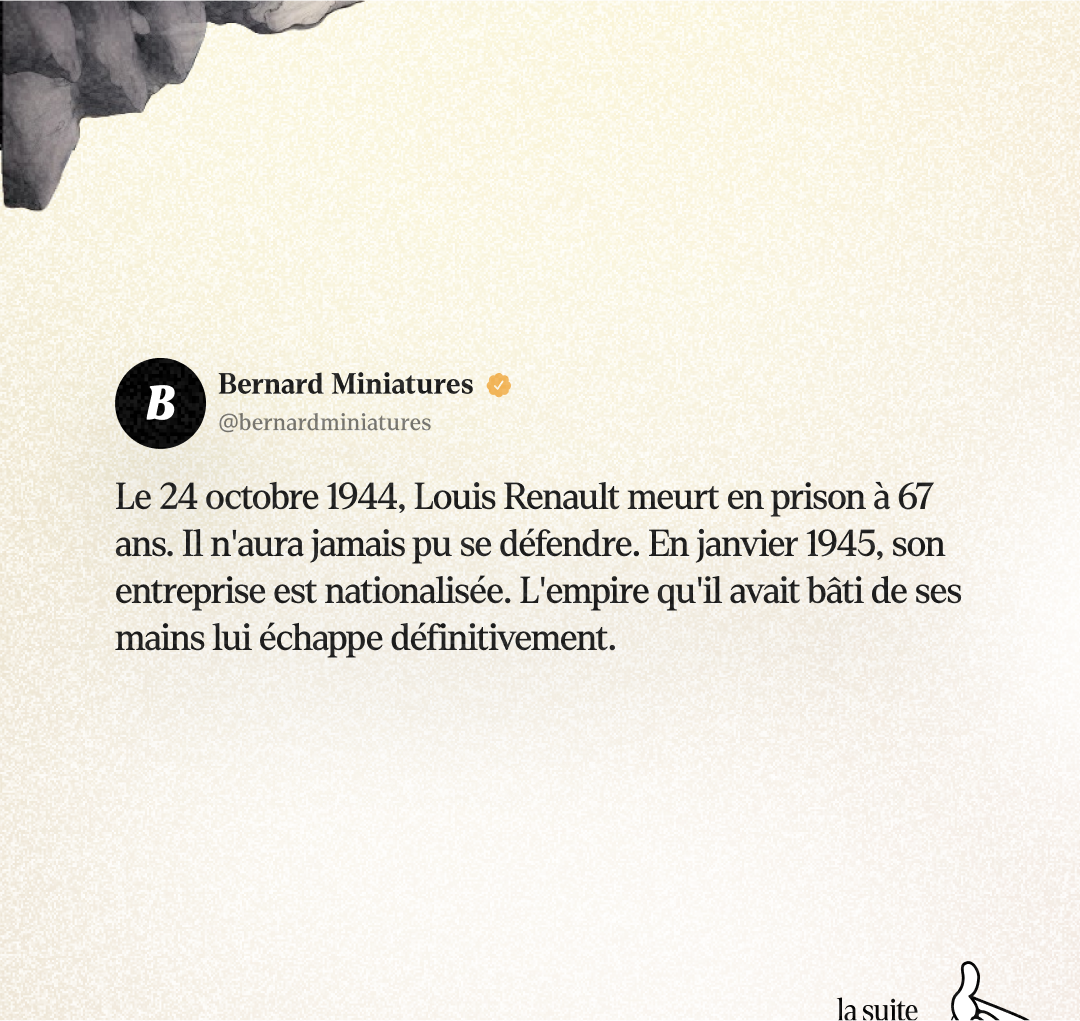 Louis RENAULT : Du génie au traître ( l'histoire la plus injuste ) - Slide 13