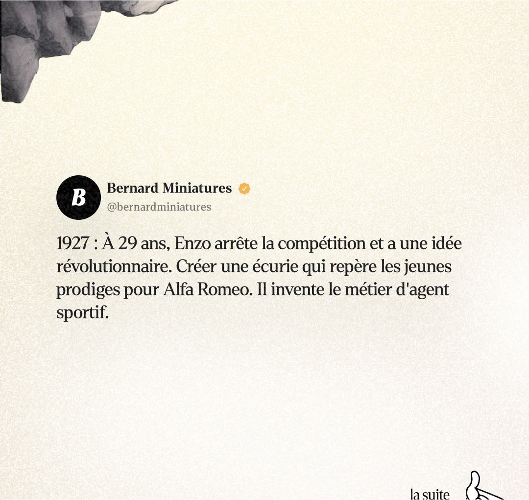 Enzo FERRARI : Le gosse qui a créé la légende - Slide 5