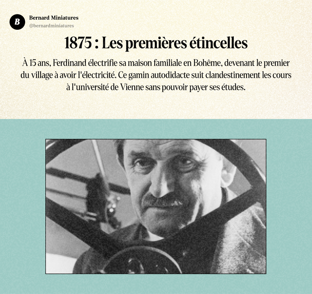Ferdinand PORSCHE : Le gamin qui a inventé l'hybride en 1900 - Slide 2