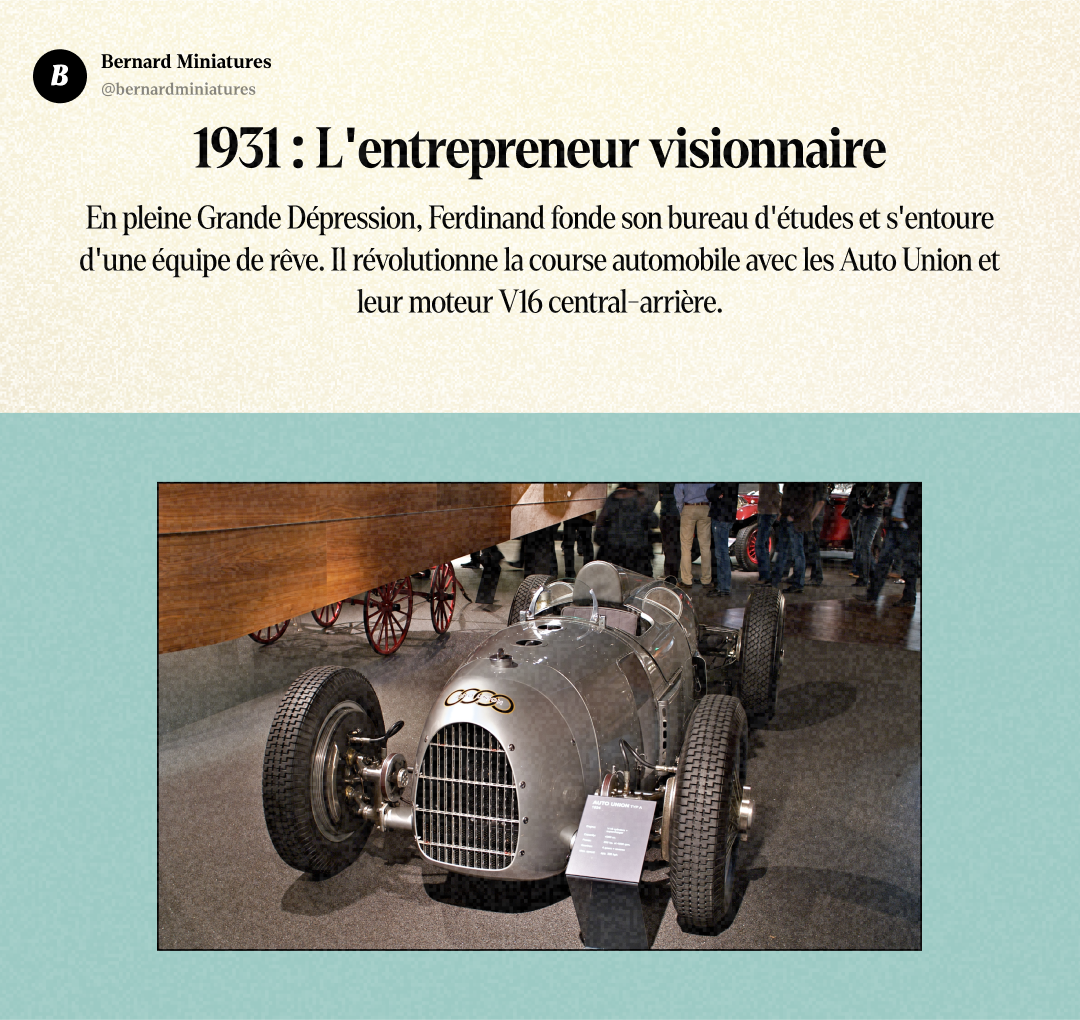 Ferdinand PORSCHE : Le gamin qui a inventé l'hybride en 1900 - Slide 5