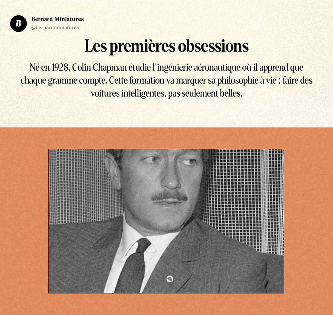 Colin CHAPMAN : L'obsédé qui a révolutionné la Formule 1 - Slide 3