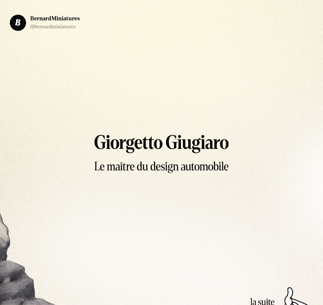 Giorgetto GIUGIARO : L'homme qui a dessiné votre voiture - Slide 1