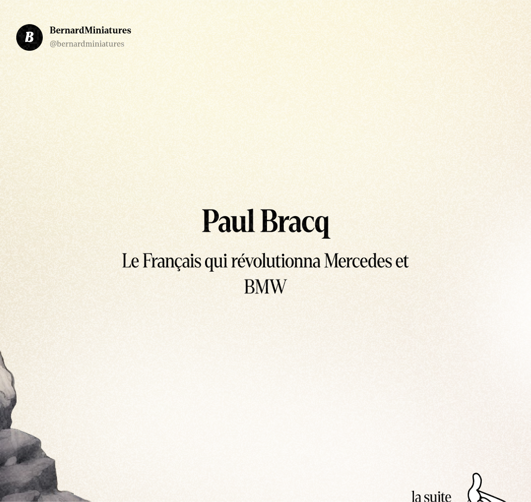 Paul BRACQ : Le Français qui a dessiné Mercedes ET BMW - Slide 1