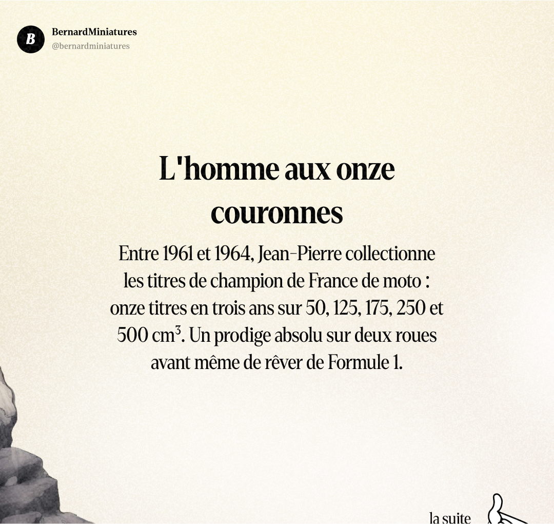 Jean-Pierre BELTOISE : Le champion français qui a transformé son handicap en super-pouvoir - Slide 2