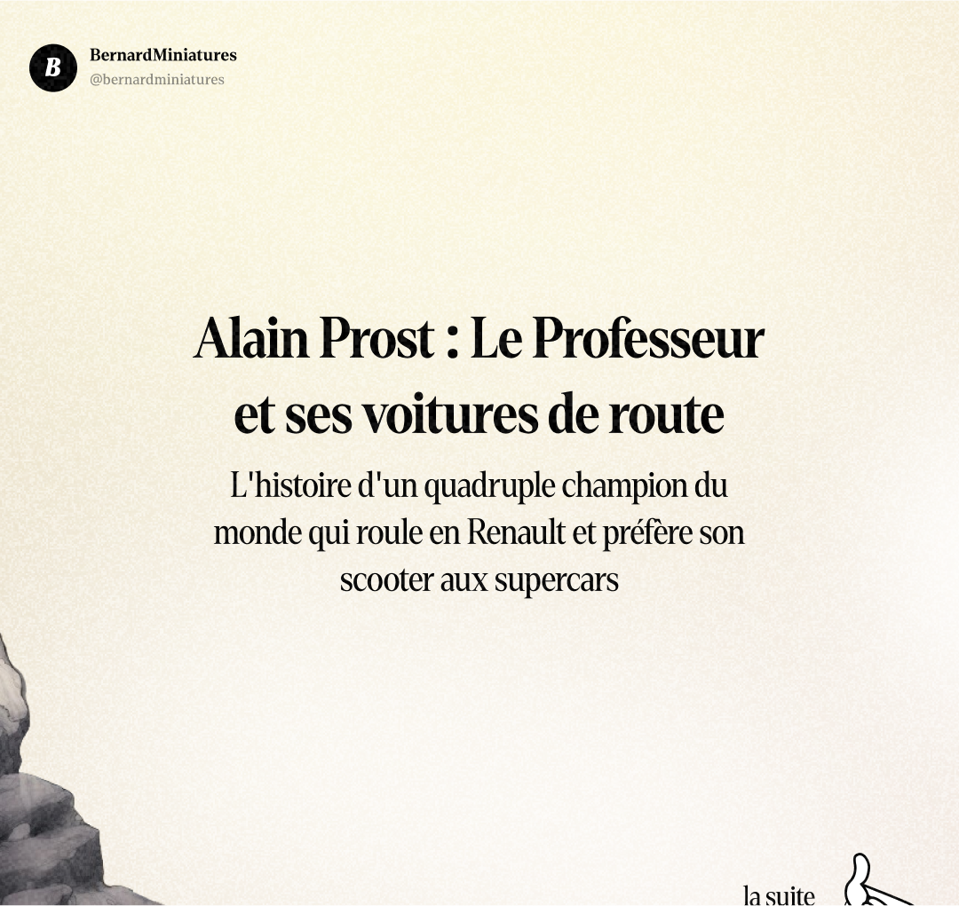 Alain PROST : Pourquoi ce champion roule en Renault ? - Slide 1