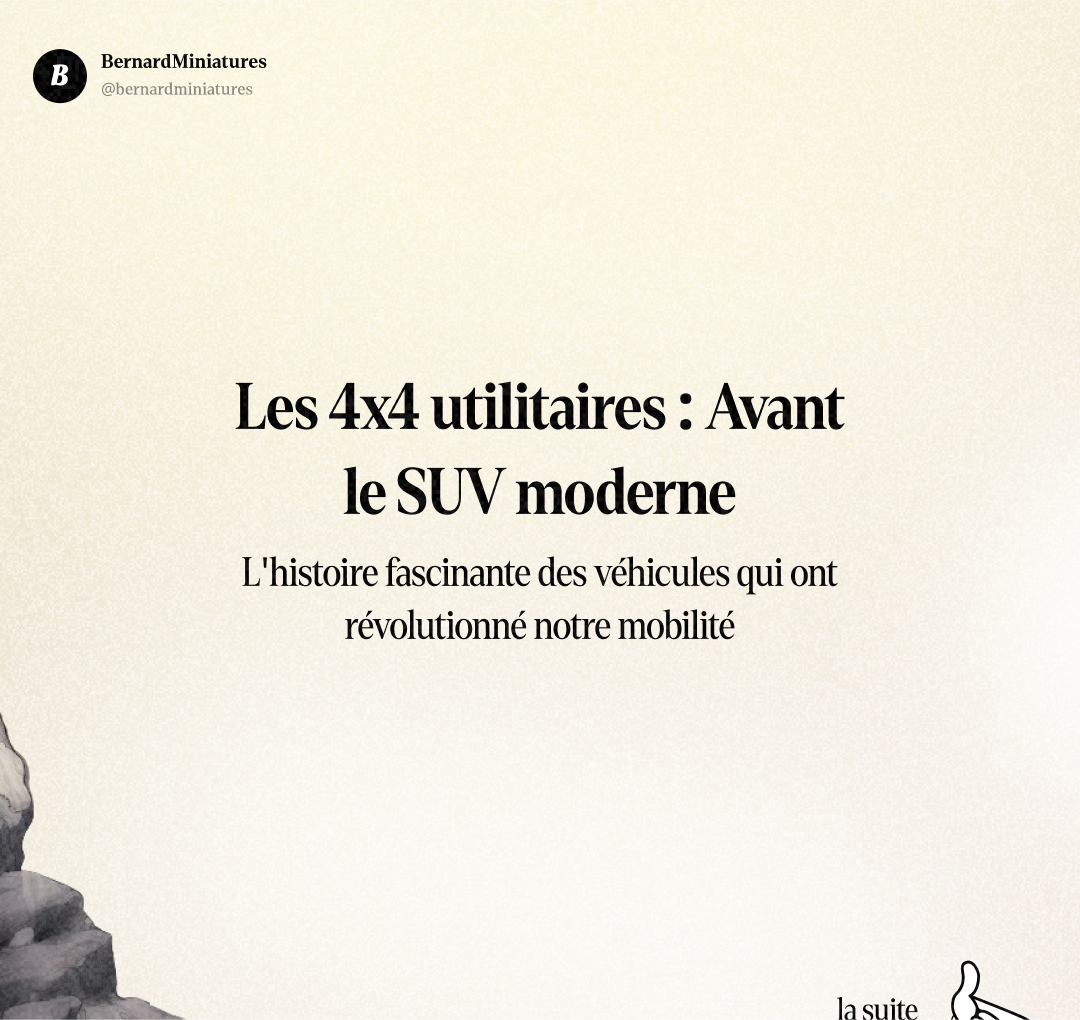 L'histoire oubliée des 4x4 utilitaires (avant les SUV) - Slide 1