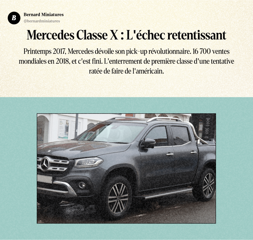 Mercedes Classe X : L'échec à 52 000€ qui a tué les pick-ups européens - Slide 2
