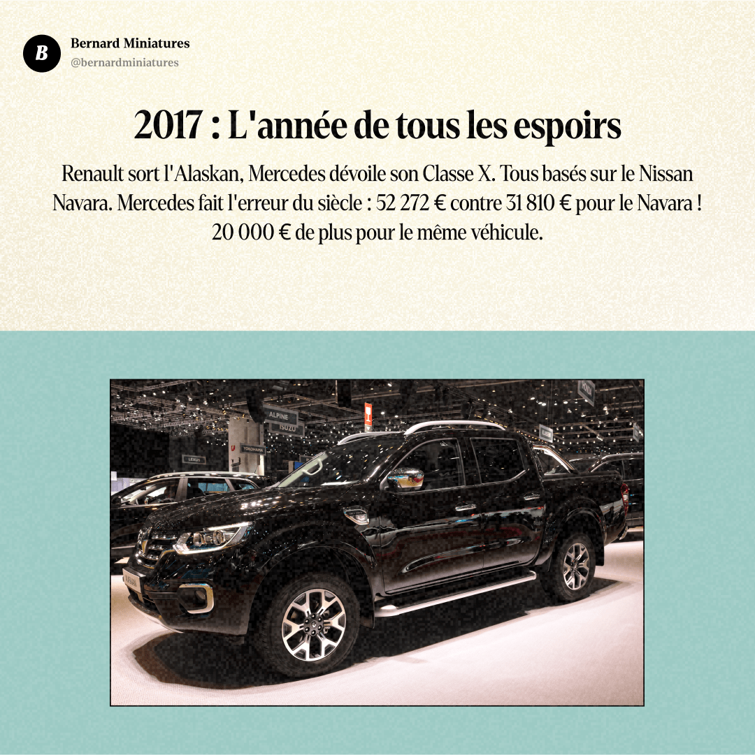 Mercedes Classe X : L'échec à 52 000€ qui a tué les pick-ups européens - Slide 8