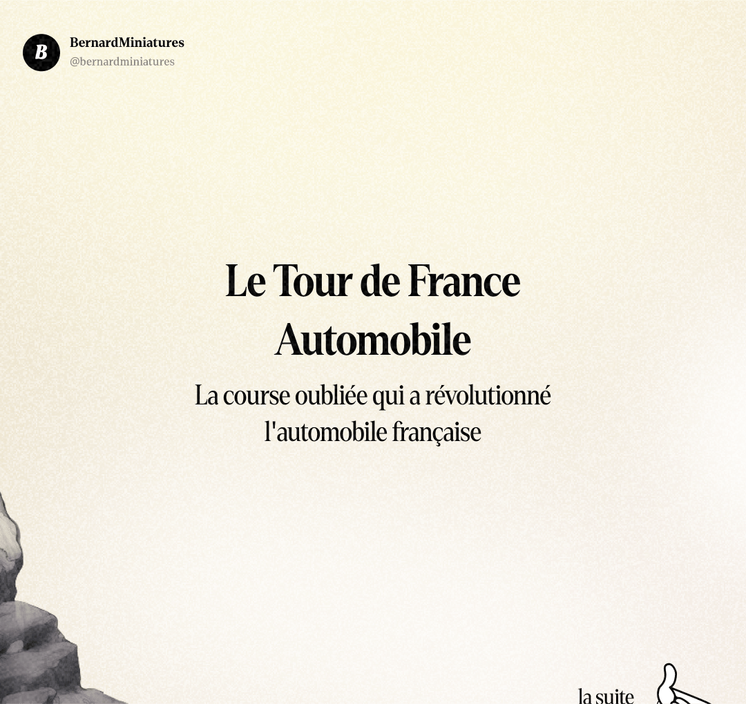 Le Tour de France Automobile : La course oubliée qui a révolutionné l'automobile française - Slide 1