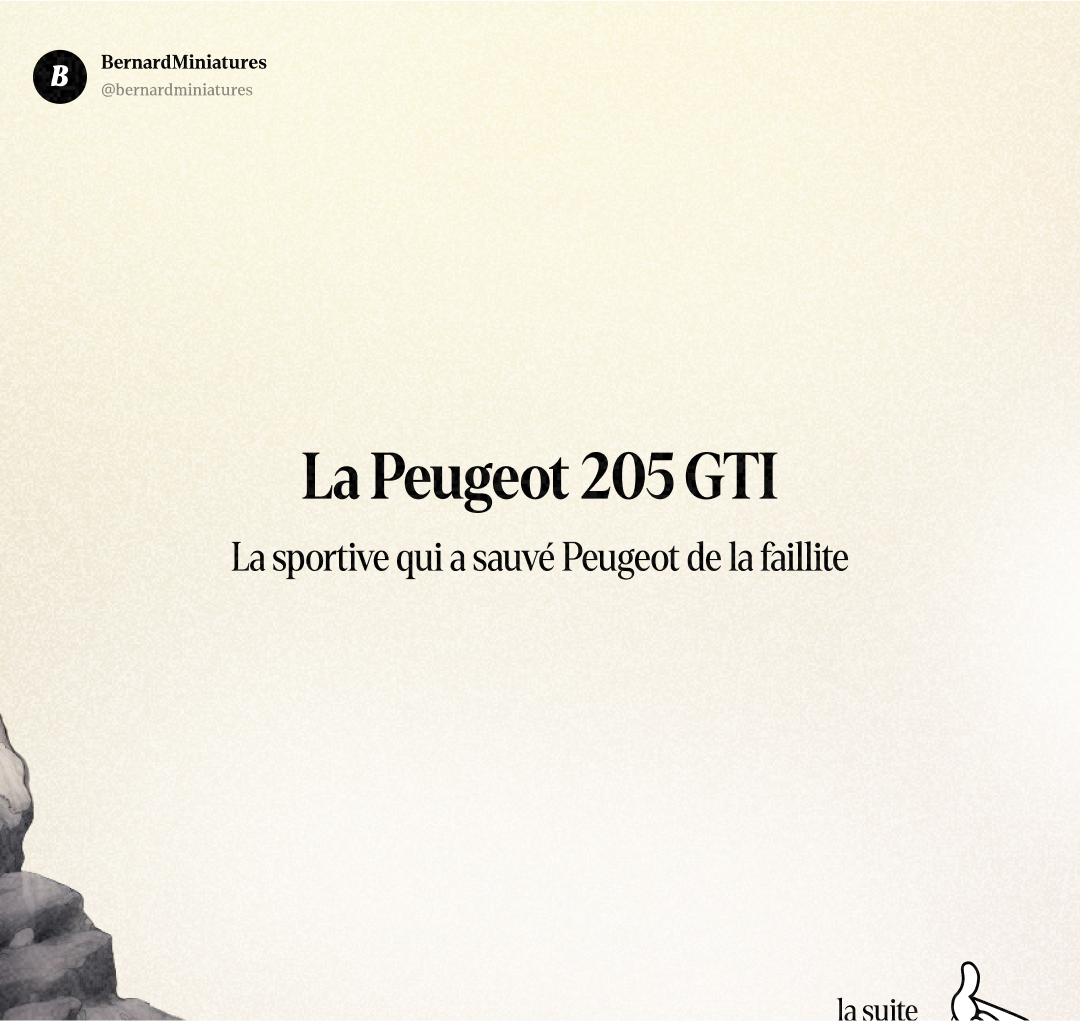 Peugeot 205 GTI : La voiture qui a sauvé Peugeot de la faillite - Slide 1