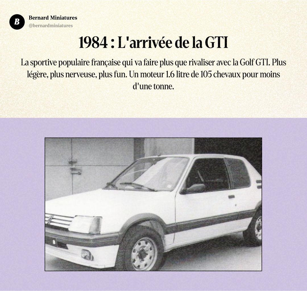 Peugeot 205 GTI : La voiture qui a sauvé Peugeot de la faillite - Slide 5