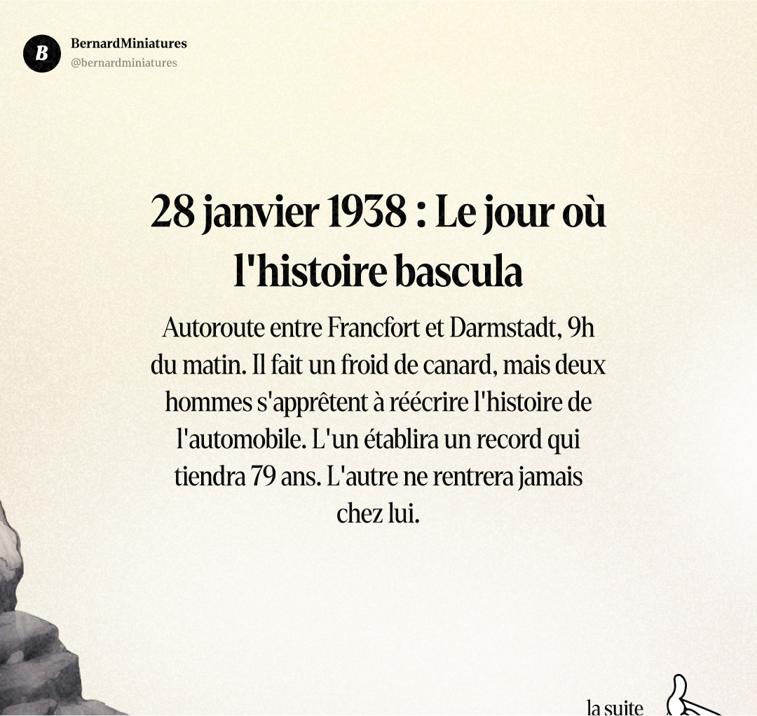 432 km/h en 1938 : Le record qui a tué Bernd Rosemeyer - Slide 1