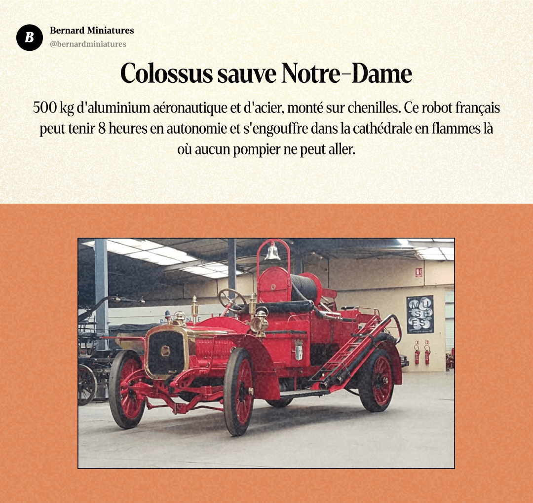 Colossus : Le robot de 500kg qui a sauvé Notre-Dame - Slide 12