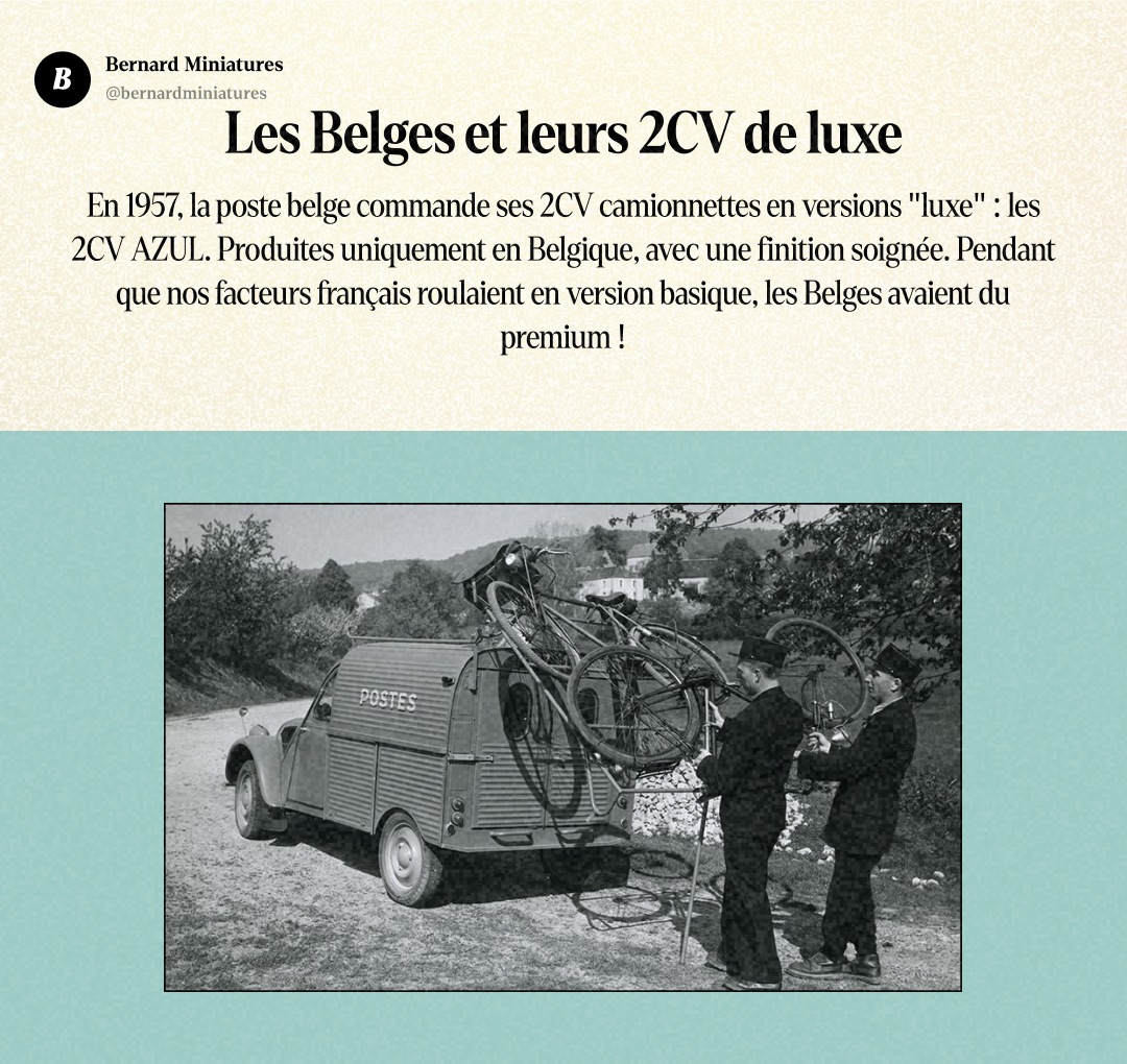 2CV des PTT : Pourquoi nos facteurs roulent dans des voitures jaunes depuis 1962 - Slide 11