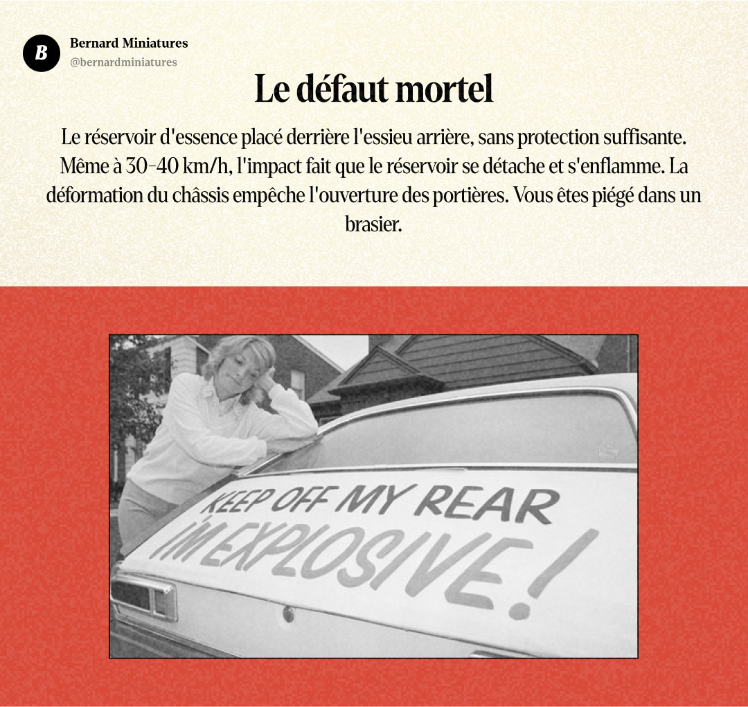 Ford PINTO : L'horreur calculée de Detroit - Slide 4