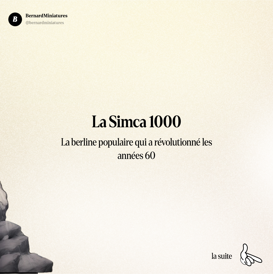 Simca 1000 : L'Italienne qui a démocratisé l'automobile française - Slide 1