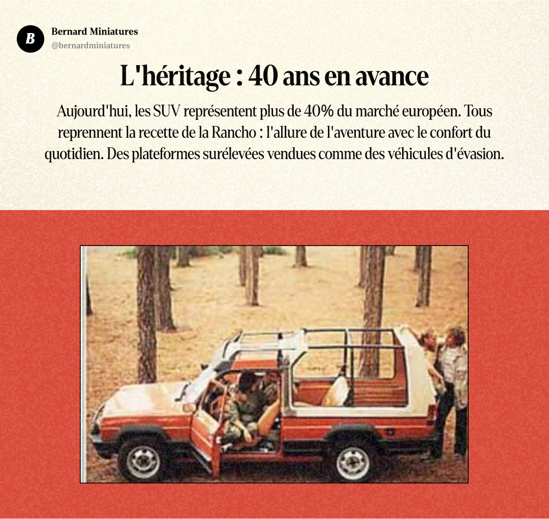 Matra RANCHO : Le FAUX 4x4 qui a inventé le SUV - Slide 13