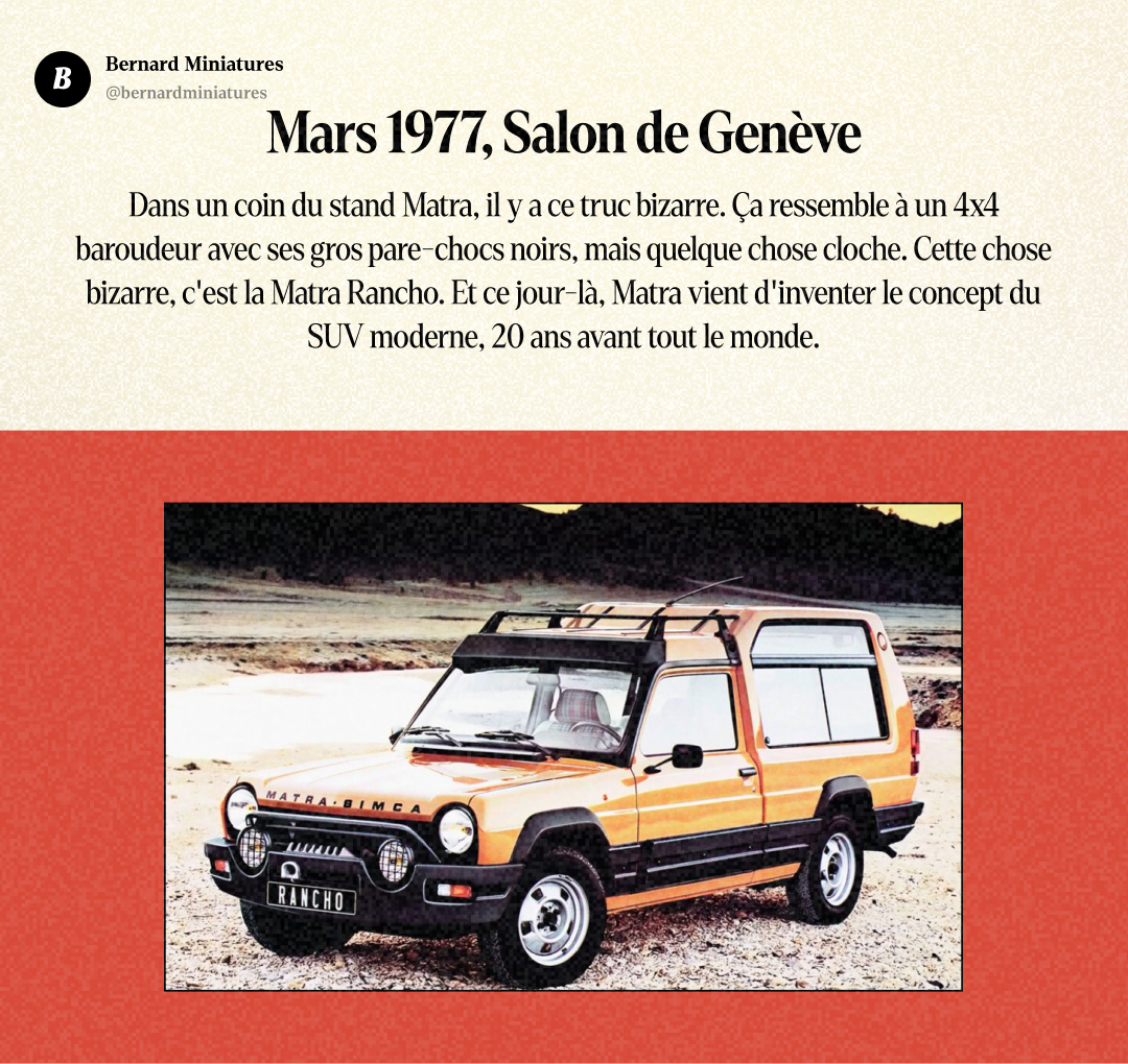 Matra RANCHO : Le FAUX 4x4 qui a inventé le SUV - Slide 2