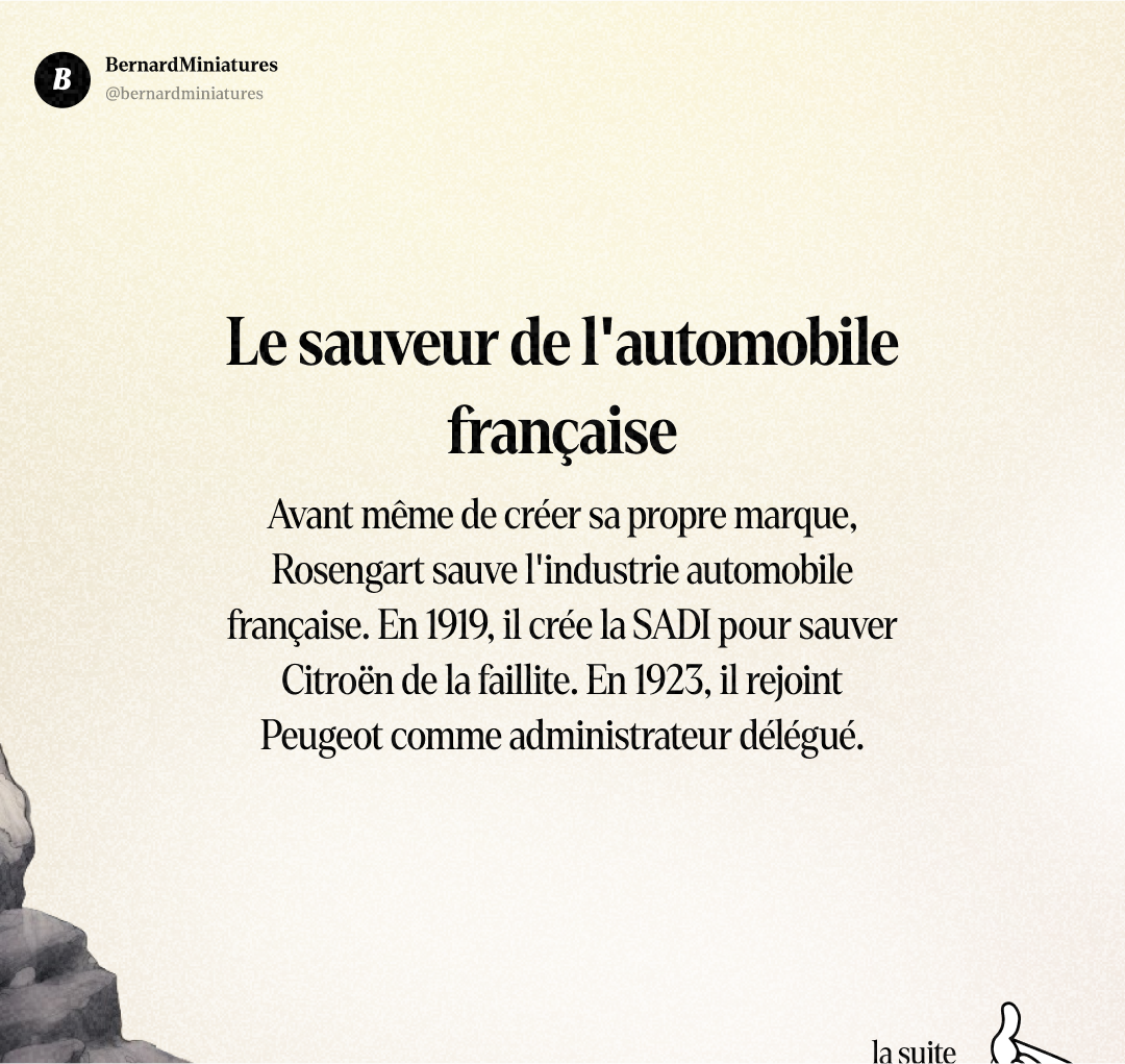 ROSENGART : L'inventeur du baby-foot qui est devenu 5ème constructeur français (puis a tout perdu) - Slide 3