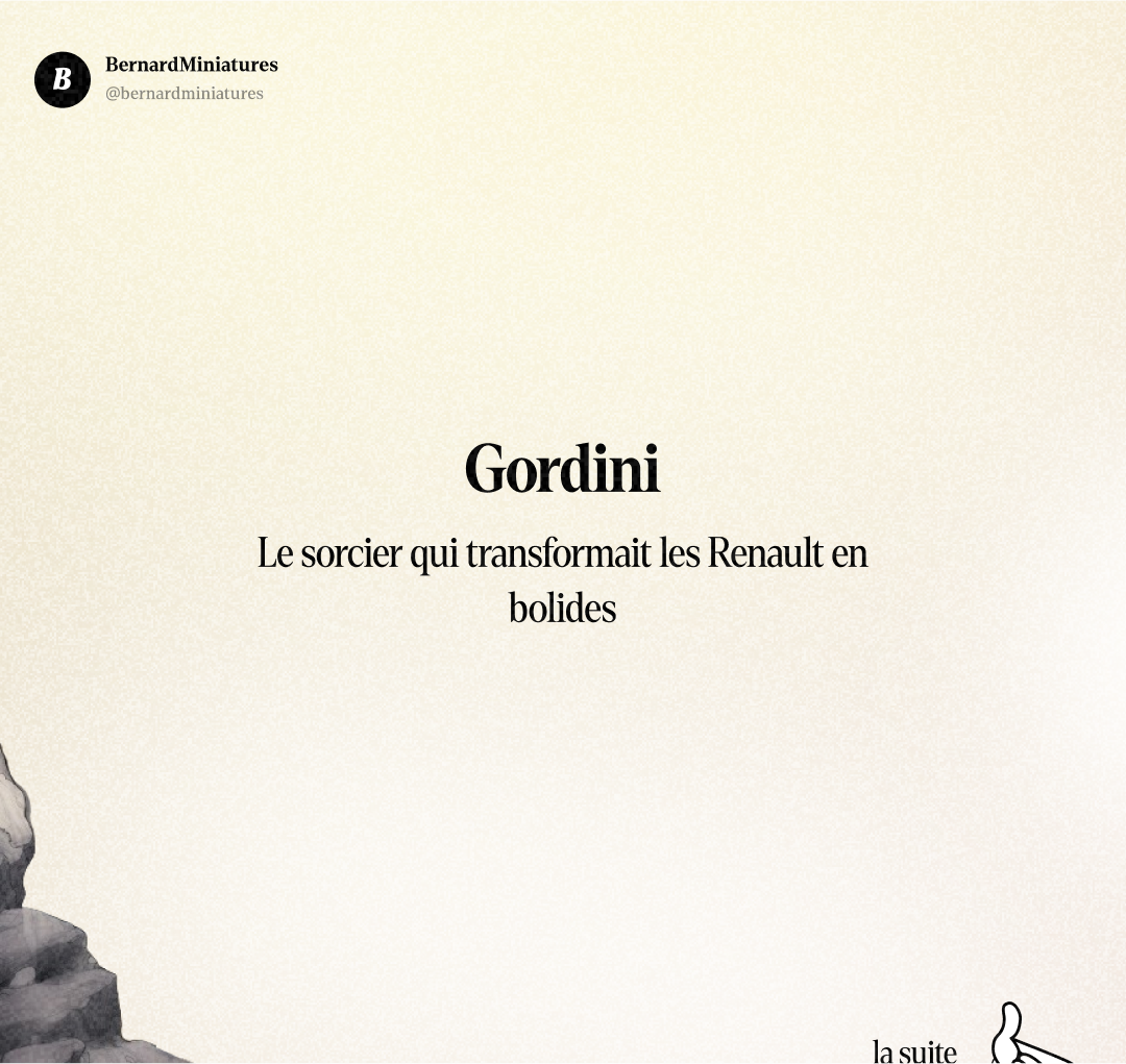 Amédée GORDINI : Le Sorcier qui transformait les Renault en machines de course - Slide 1