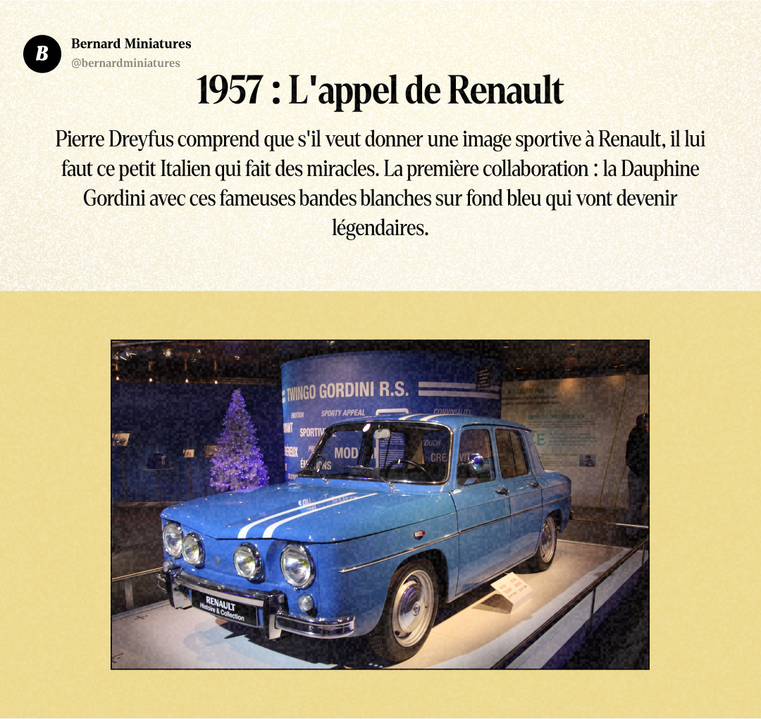 Amédée GORDINI : Le Sorcier qui transformait les Renault en machines de course - Slide 8