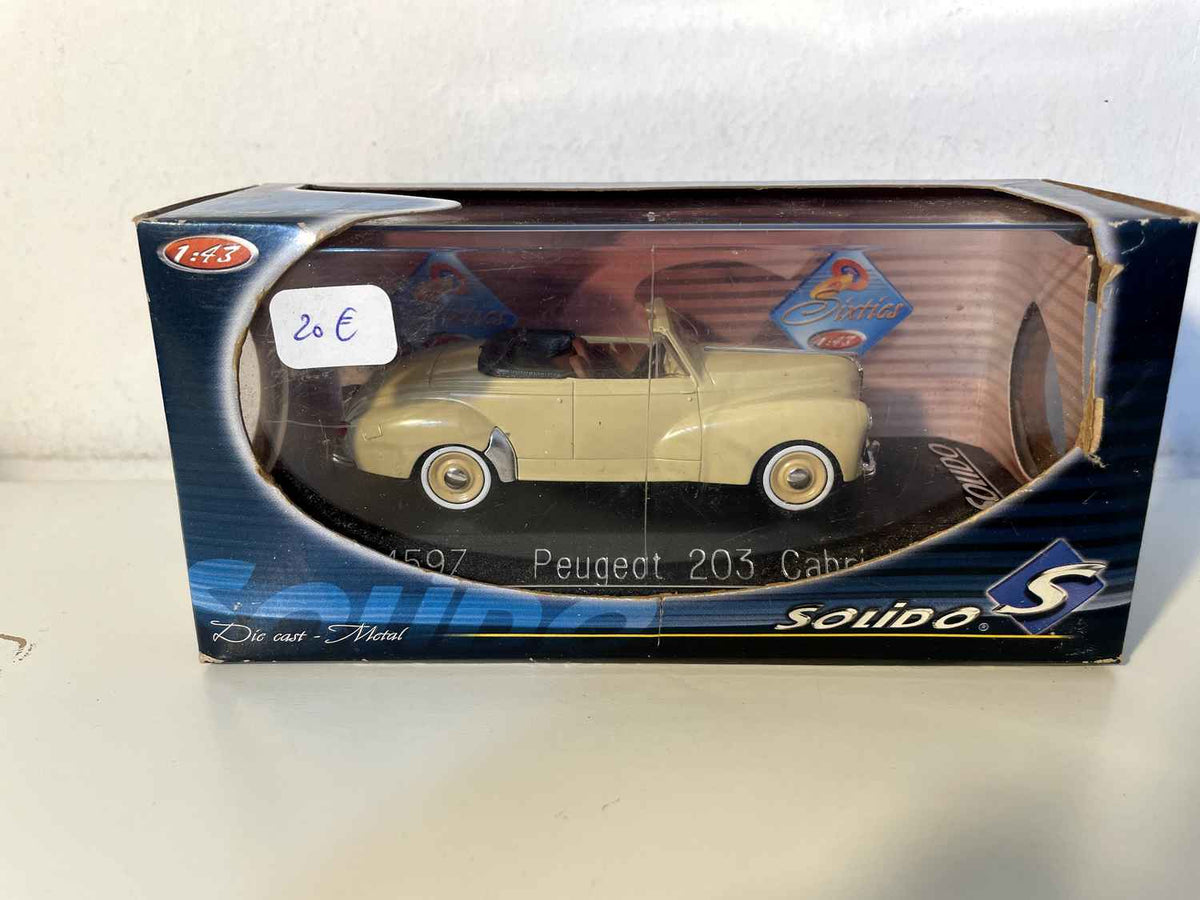 Bordeaux 203 cabriolet marron clair (Solido 4597) Bernard Miniatures