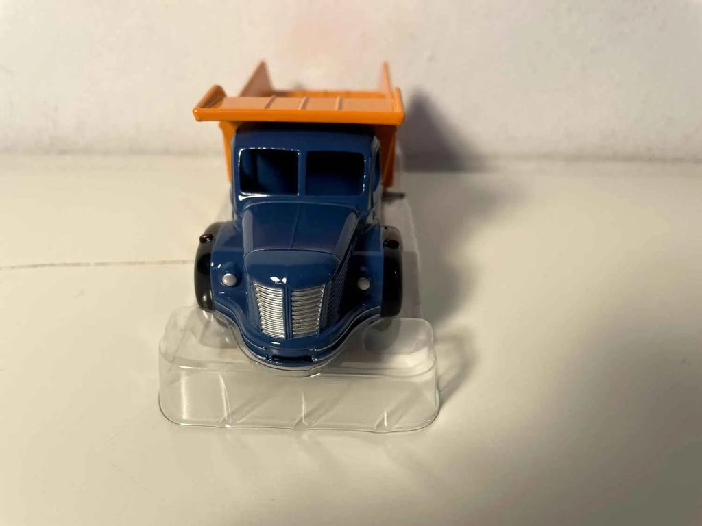 Camion Berliet bleue avec benne basculante Carrières orange Dinky-Toys (éditions Atlas) Bernard Miniatures
