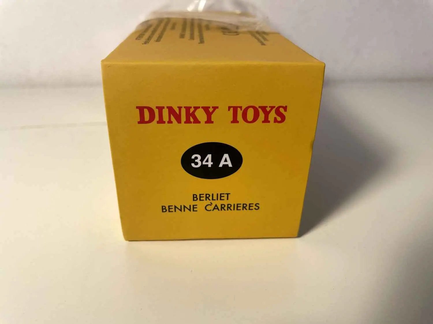 Camion Berliet bleue avec benne basculante Carrières orange Dinky-Toys (éditions Atlas) Bernard Miniatures