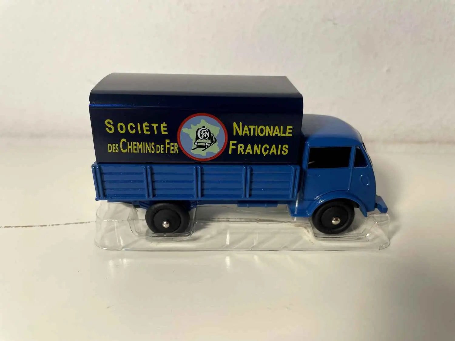 Camion Ford bâché bleu avec logo SNCF Dinky-Toys (éditions Atlas) Bernard Miniatures