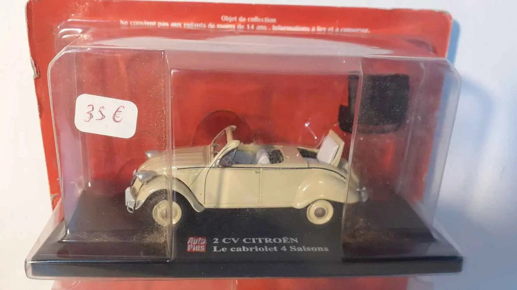 Citroën 2 CV cabriolet 4 saisons et 2 CV 2 MB de raid (2 voitures) Bernard Miniatures