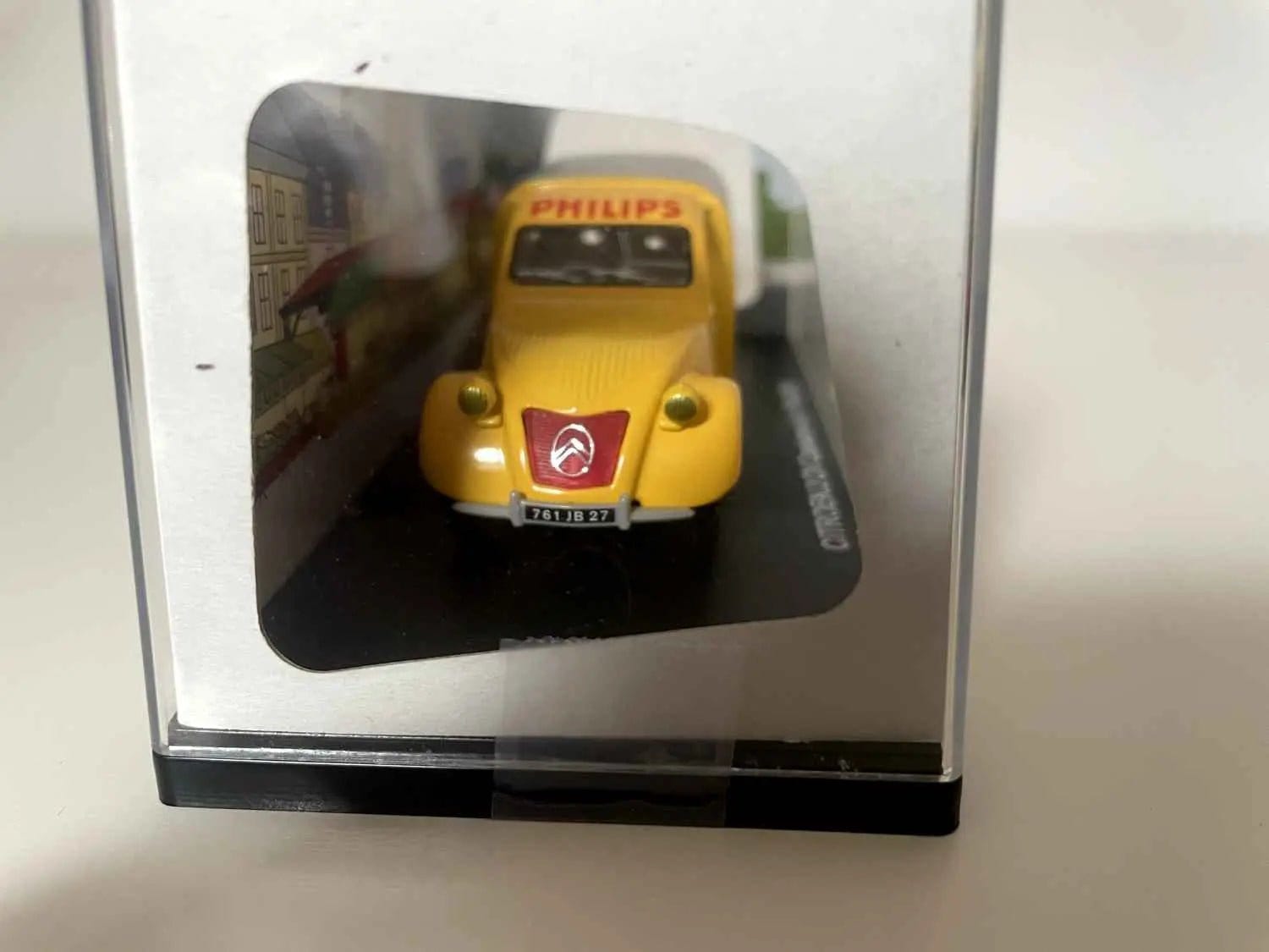 Citroën 2 CV camionnette jaune et grise PHILIPS Bernard Miniatures