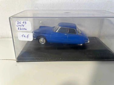Citroën DS19 coupé Ricou bleue (boite plexi) Bernard Miniatures