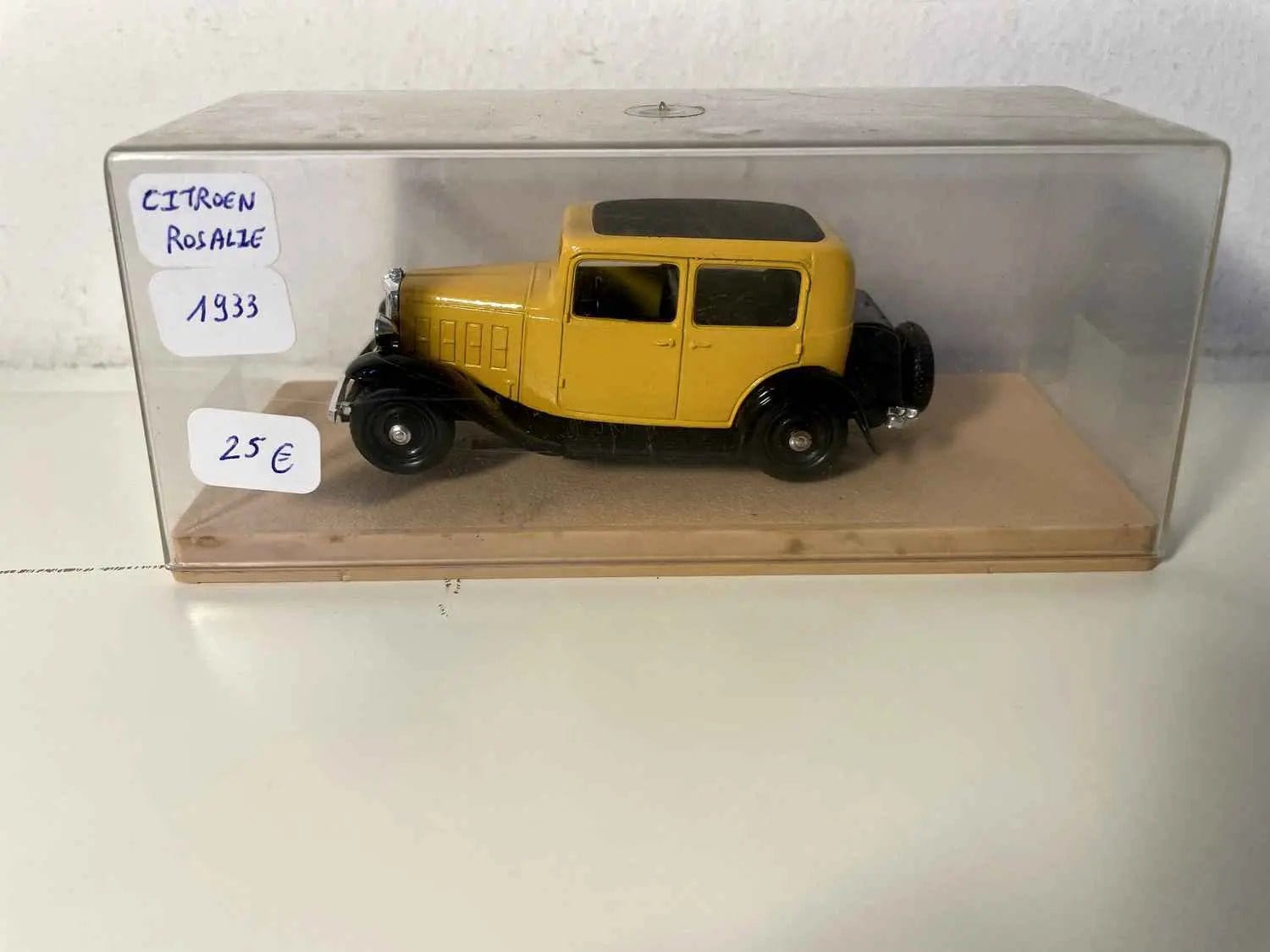 Citroën ROSALIE jaune de 1933 (Eligor) Bernard Miniatures