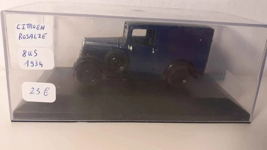 Citroën Rosalie 8U5 bleue de 1934 (boite plexi) Bernard Miniatures