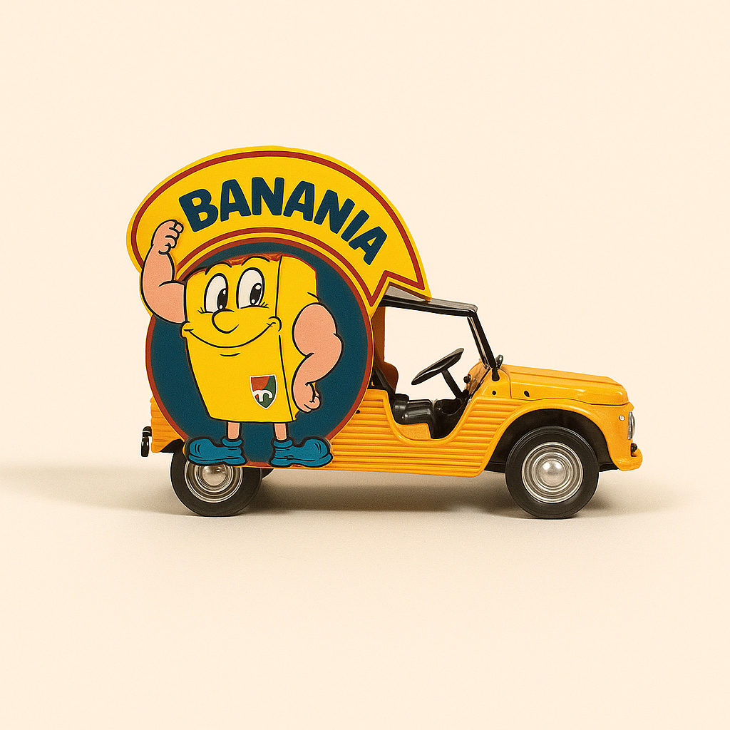 Citroën Méhari oranje BANANIA