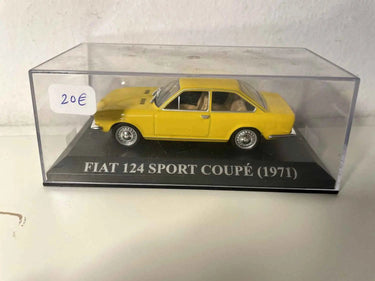 Fiat 124 sport coupé jaune de 1971 Bernard Miniatures